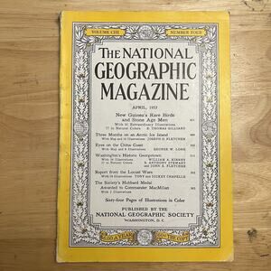 Vintage National Geographic April 1953 Birds Arctic China Georgetown Locust